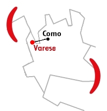 Mappa Filiale di Varese