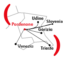 Mappa Filiale di Pordenone