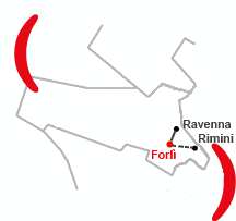 Mappa Filiale di Forlì