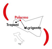 Mappa Centro Operativo di Palermo