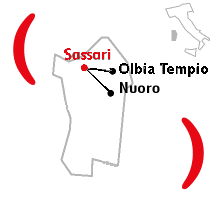 Mappa Centro Operativo di Sassari