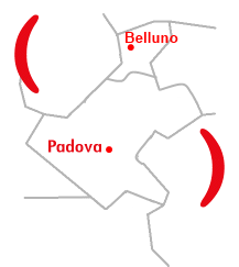 Mappa Centro Operativo di Belluno
