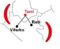 Mappa Centro Operativo di Terni