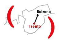 Mappa Centro Operativo di Trento